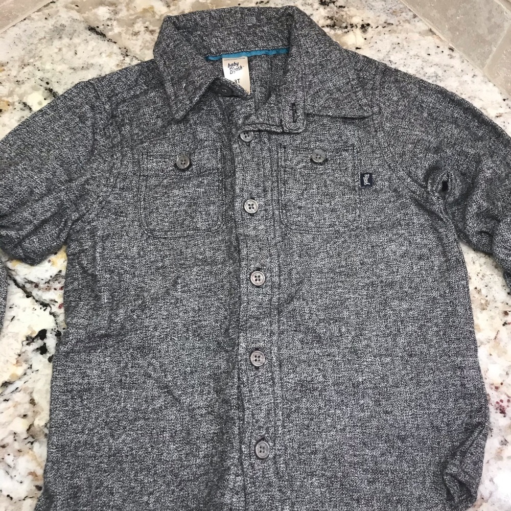 Toddler boys button up